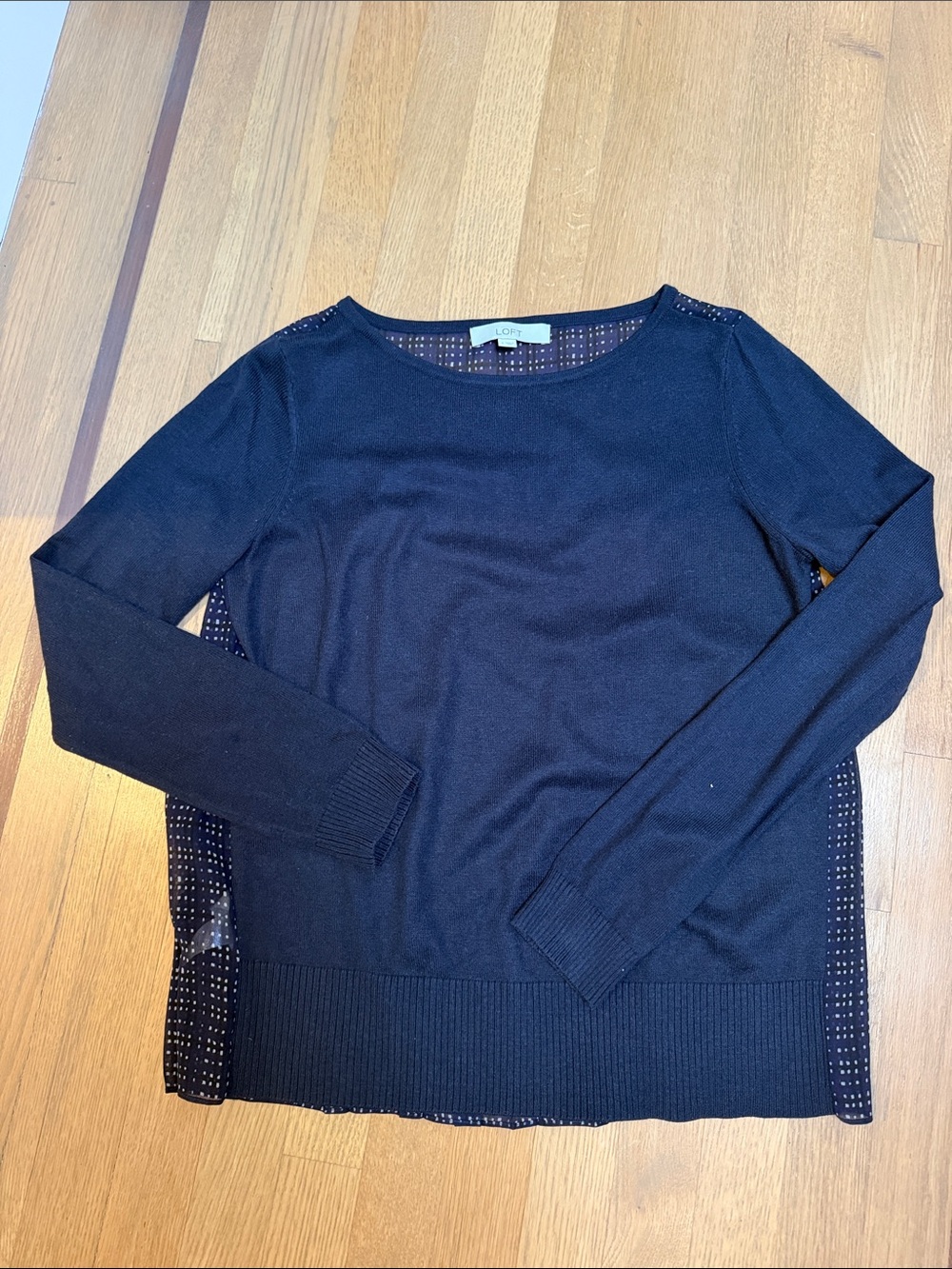 Polka dot back sweater